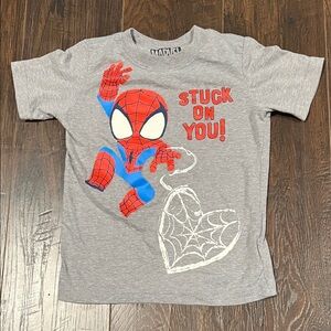 Marvel Red & Blue Spider-Man "Stuck On You" Kids Tee